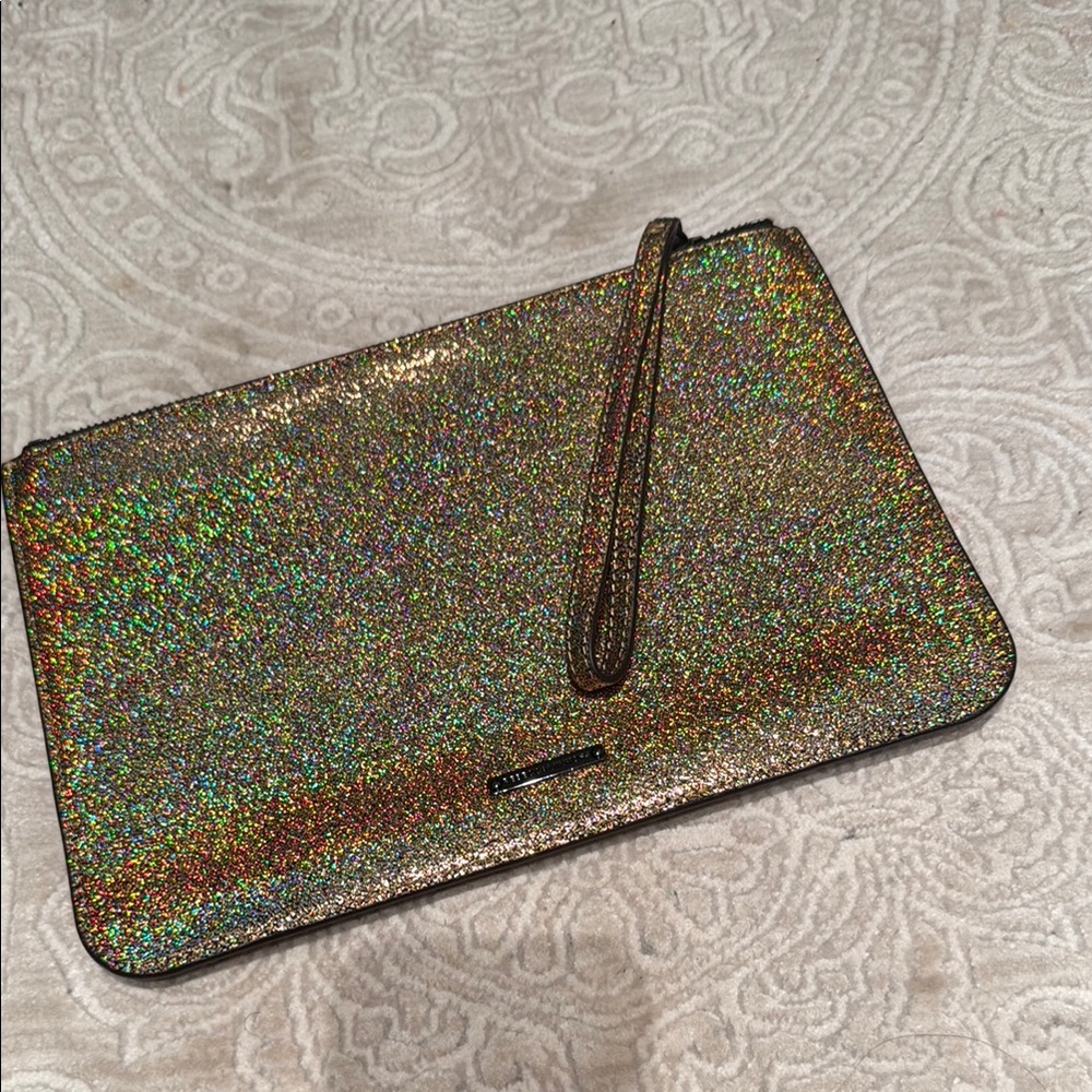 Rebecca Minkoff Holographic Glitter oversized Clutch